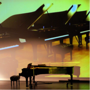 A Steinway Grand Piano on Stage