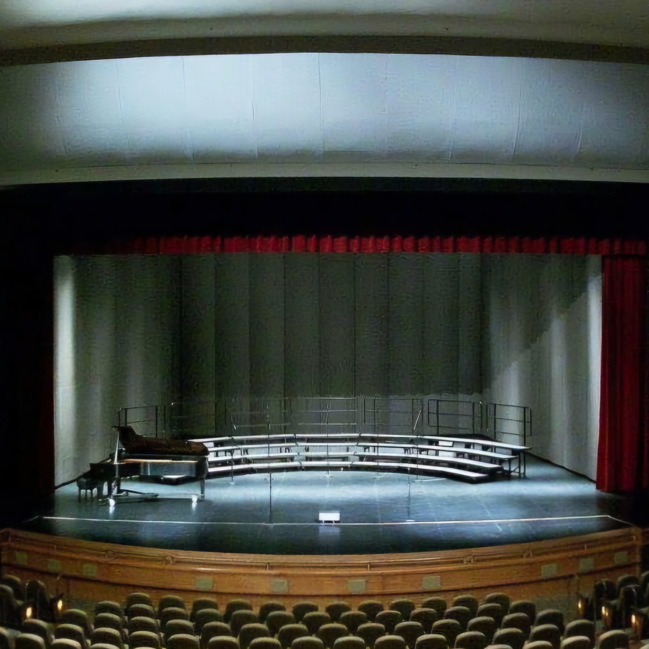 Interior of the main theatre of the Robson Performing Arts Center