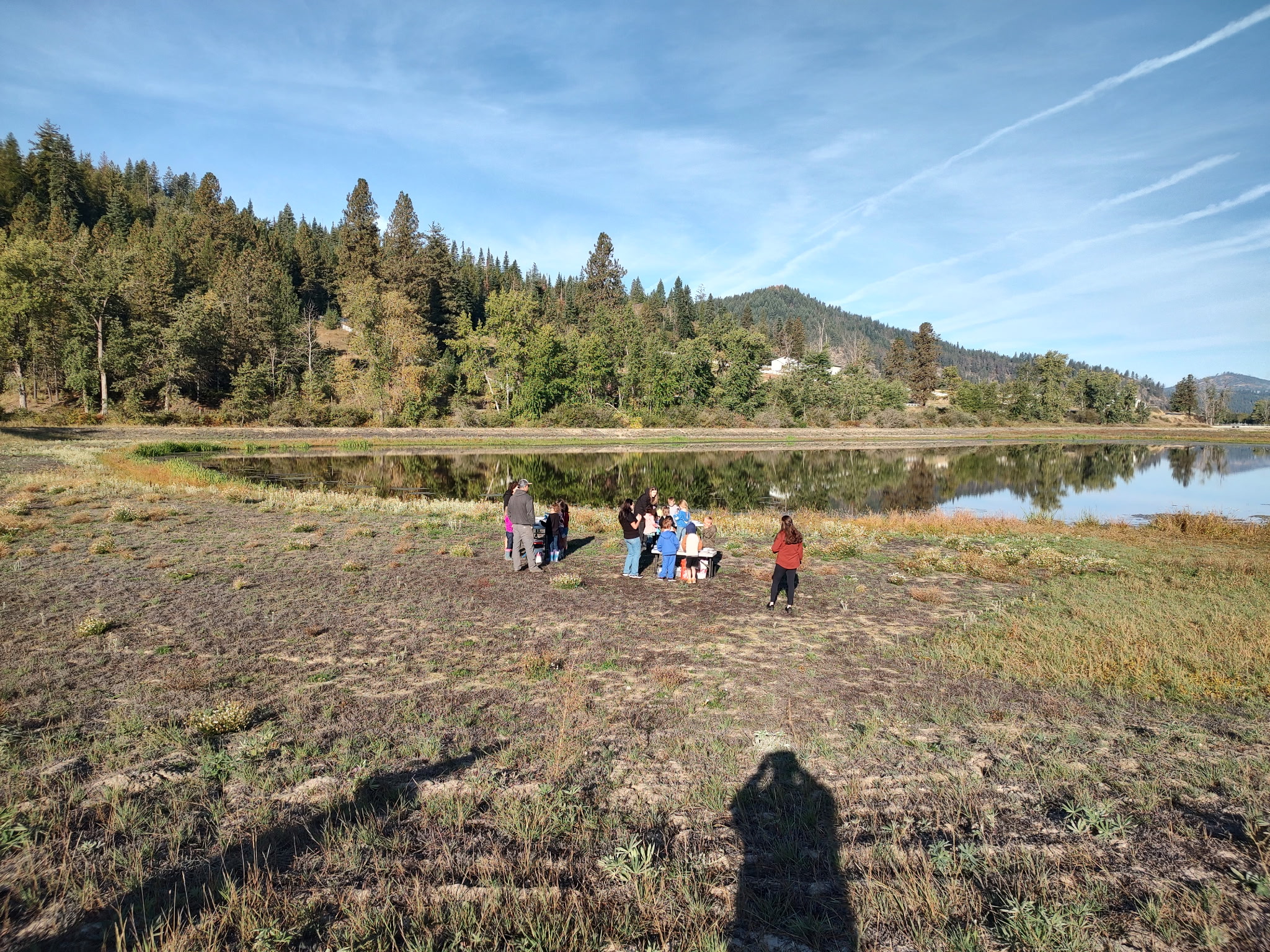 pictures of kids on a field trip to wetlands