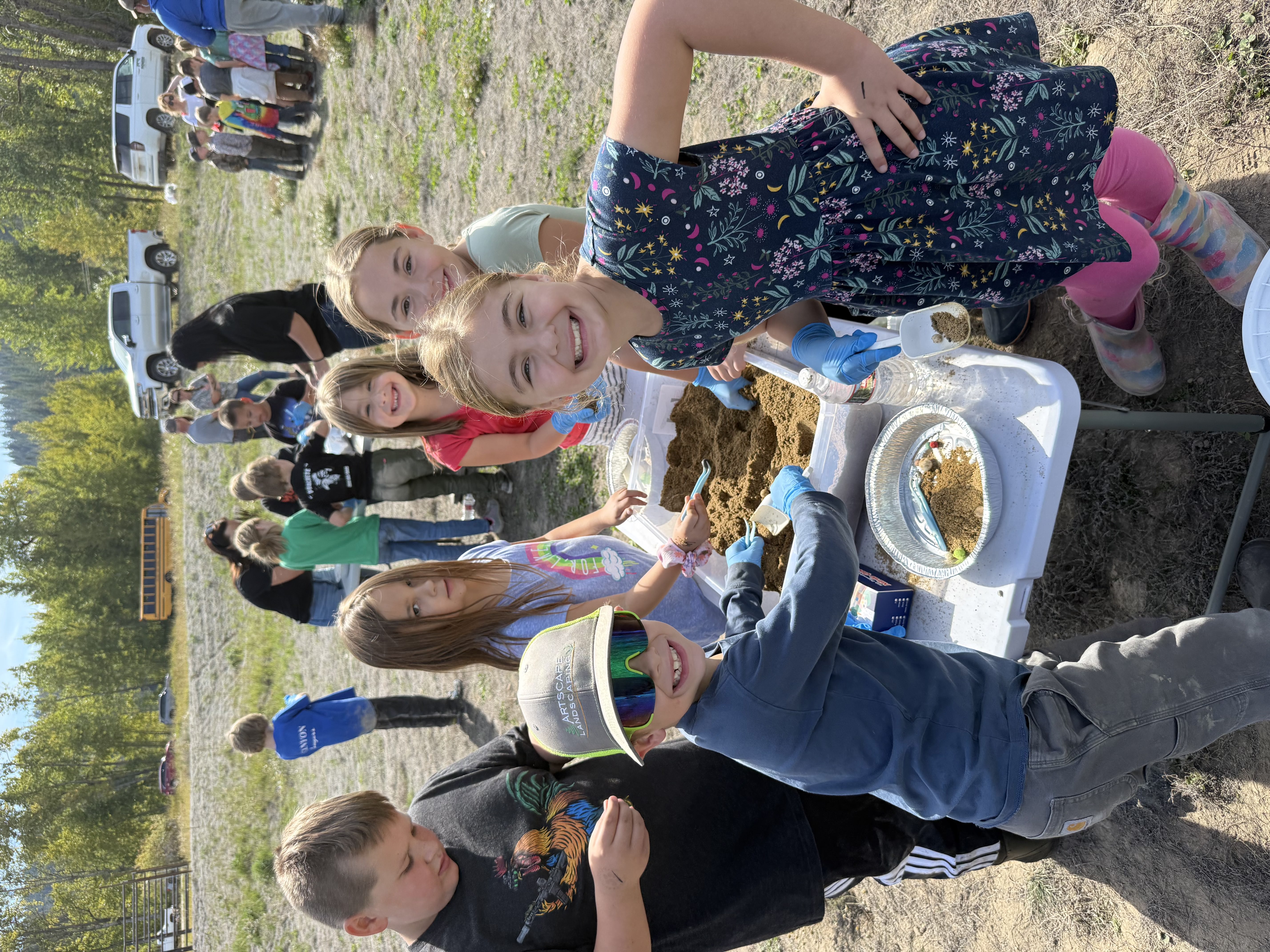 pictures of kids on a field trip to wetlands