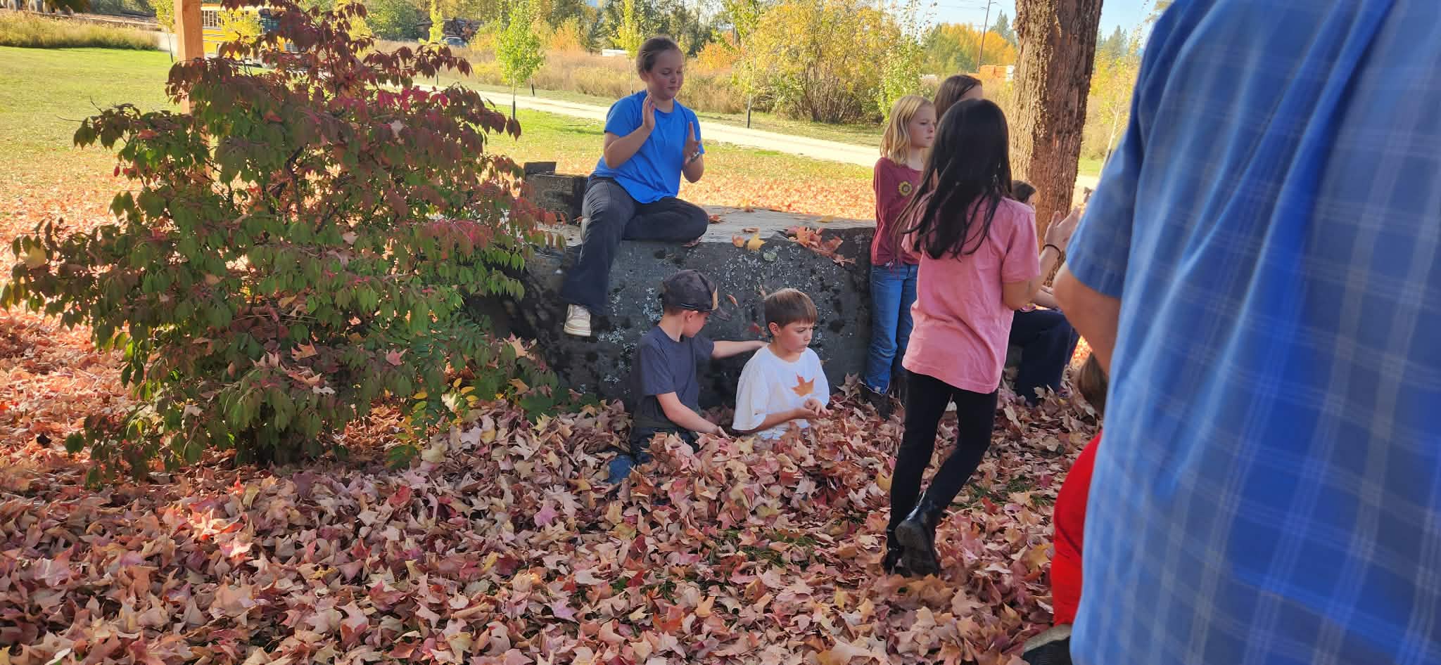 kids on a field trip to cataldo mission