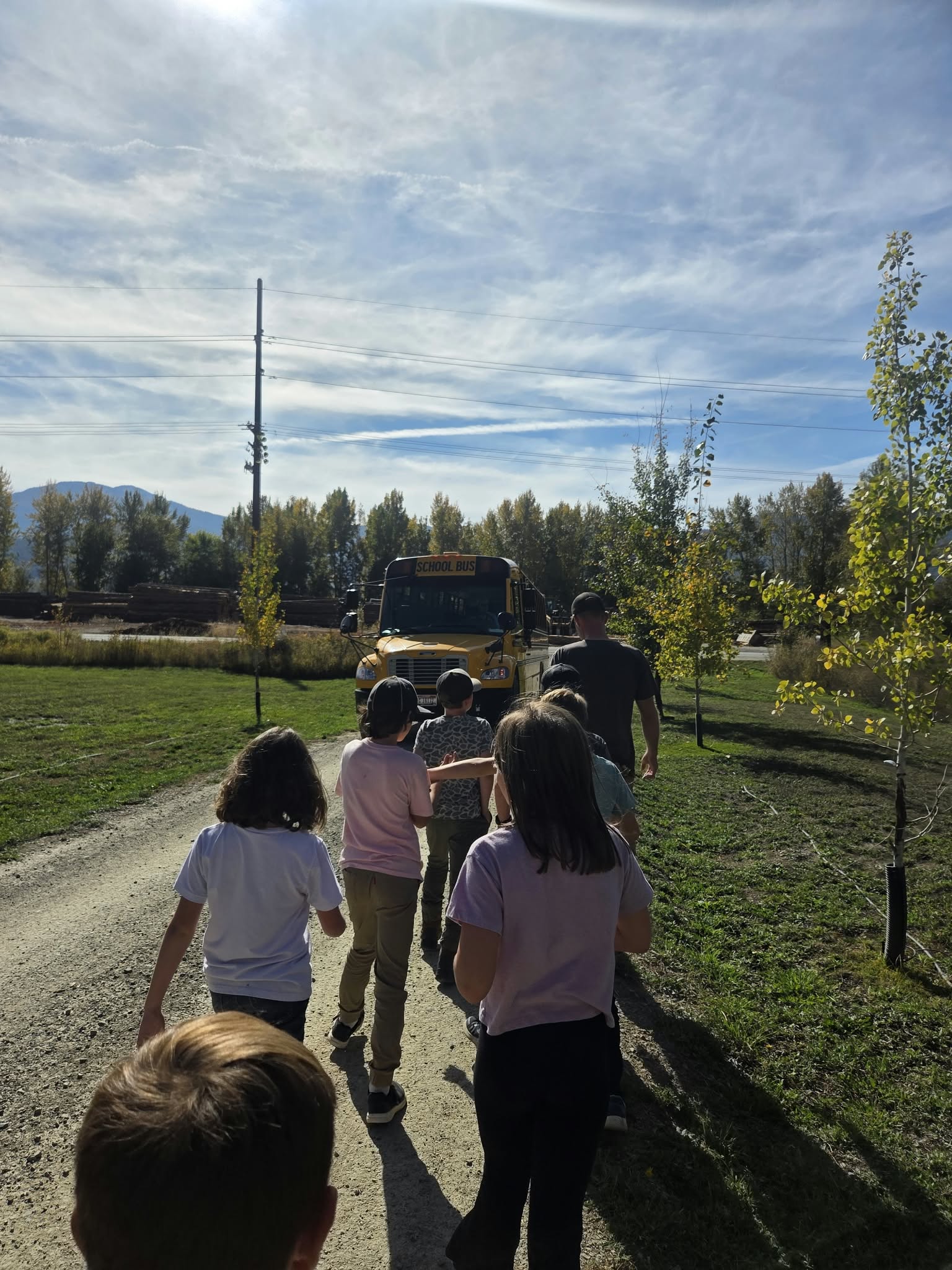 kids on a field trip to cataldo mission