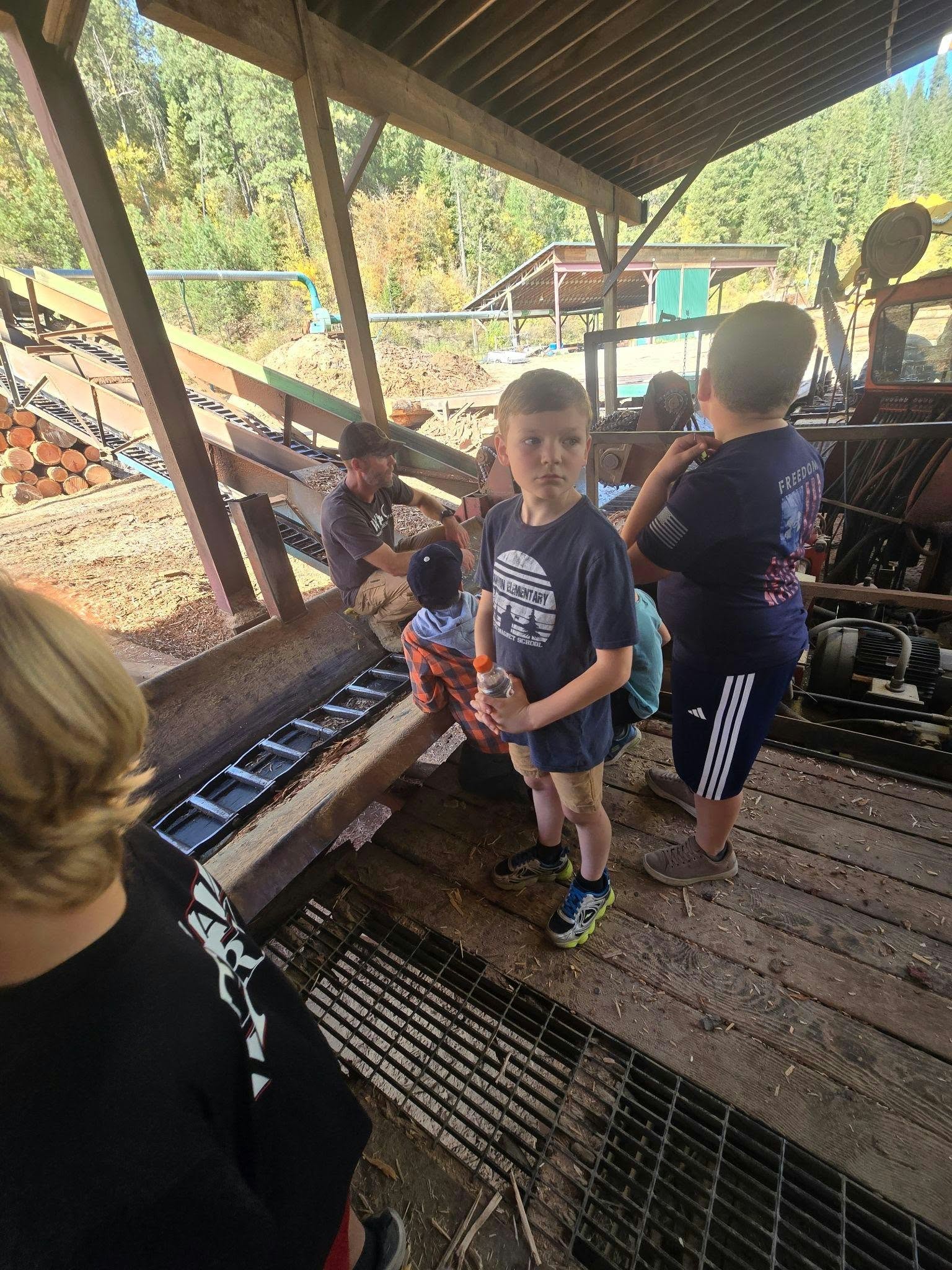 kids on a field trip to cataldo mission