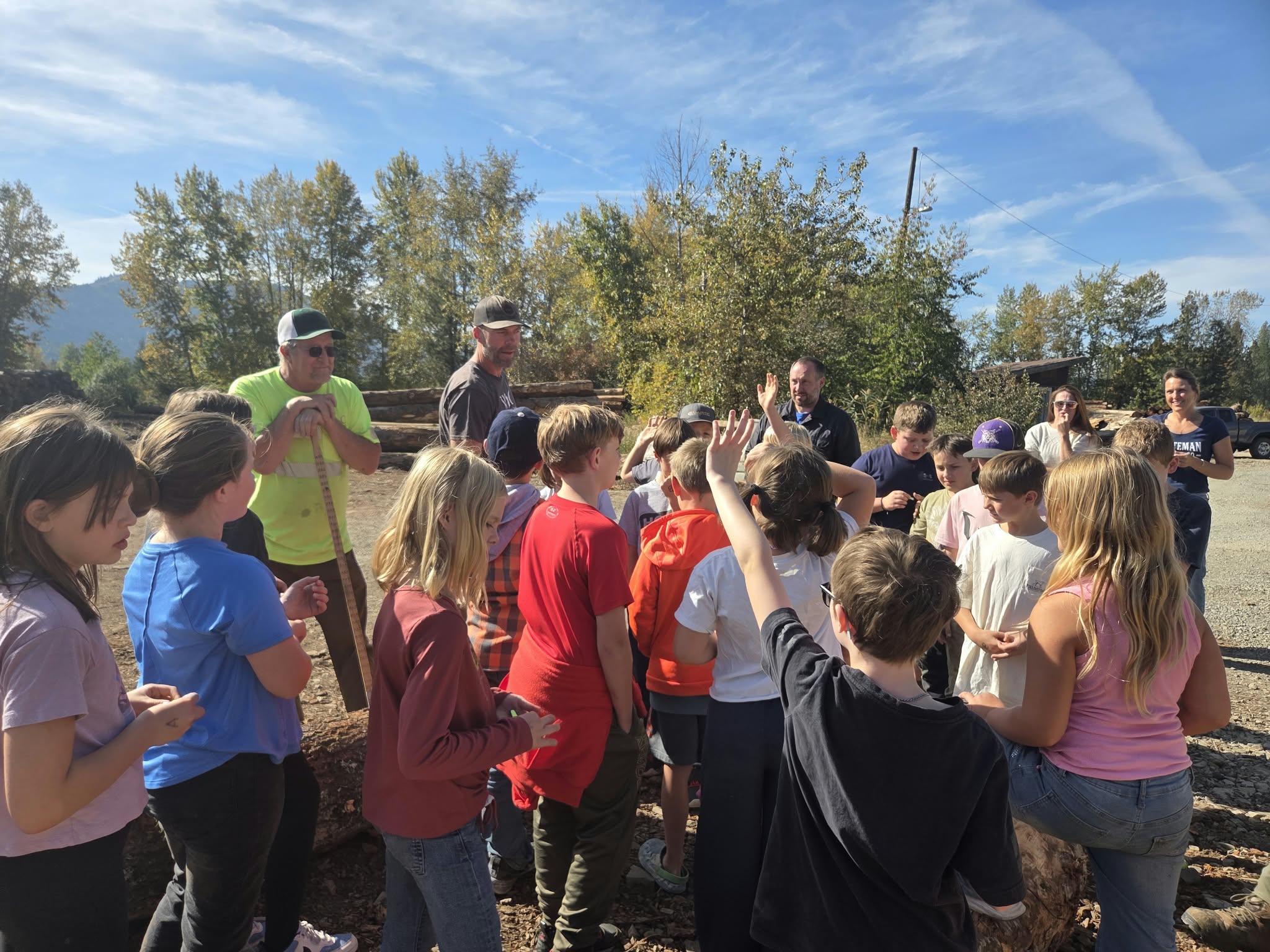 kids on a field trip to cataldo mission