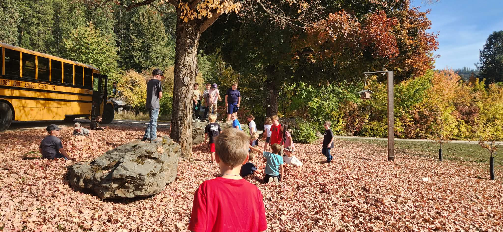 kids on a field trip to cataldo mission