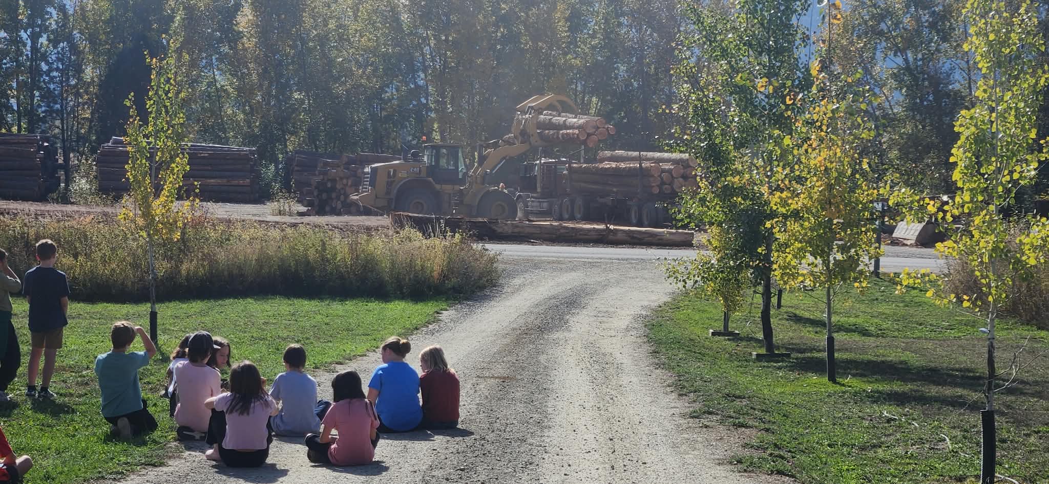 kids on a field trip to cataldo mission