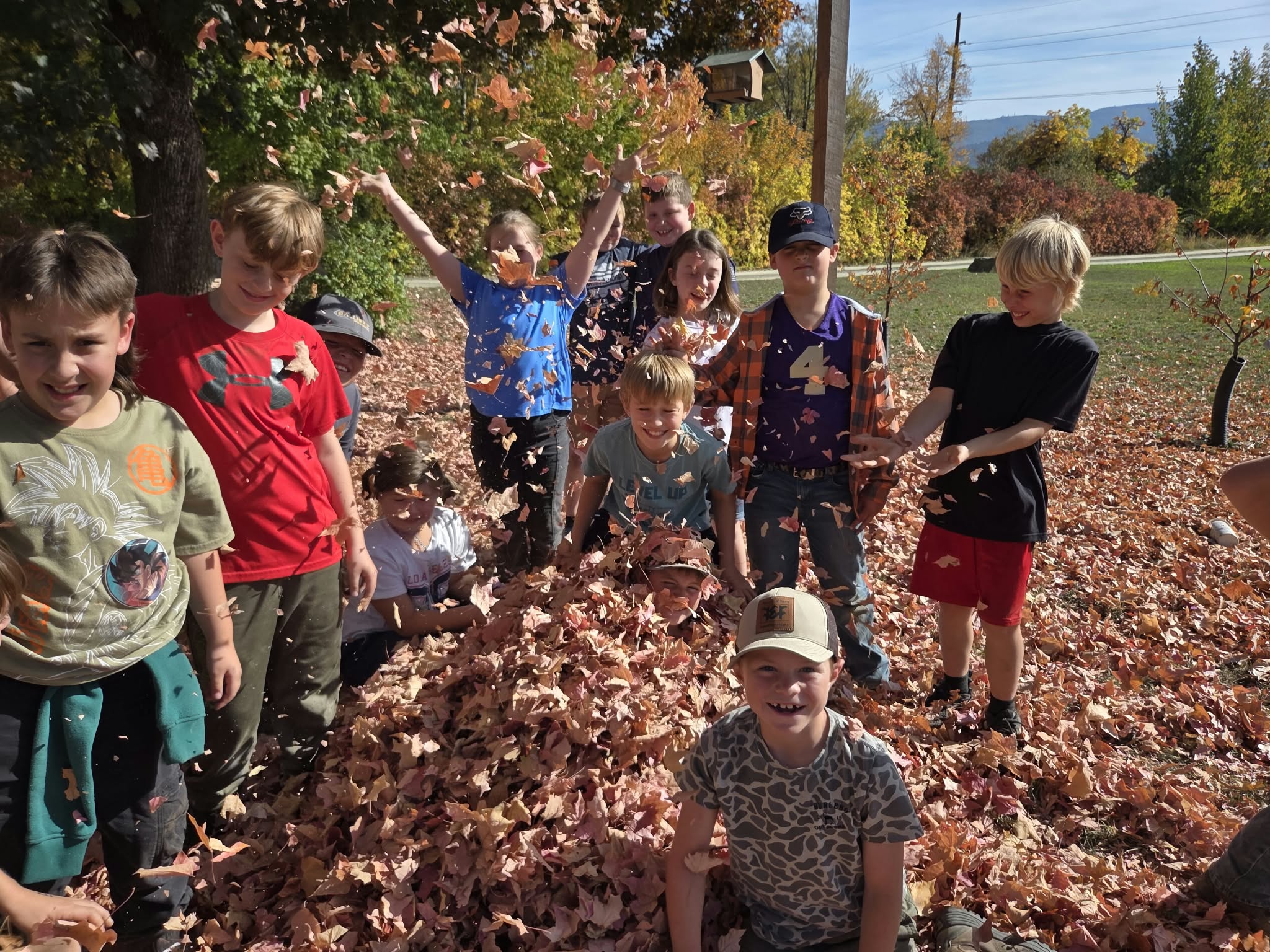 kids on a field trip to cataldo mission