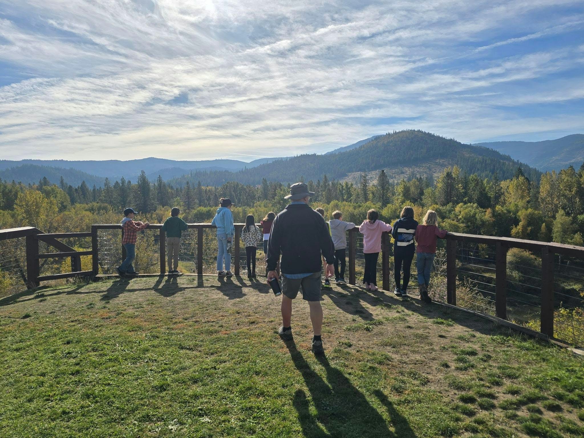 kids on a field trip to cataldo mission