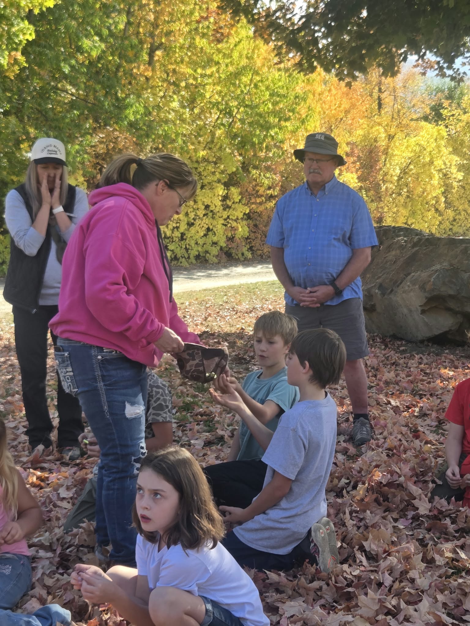 kids on a field trip to cataldo mission