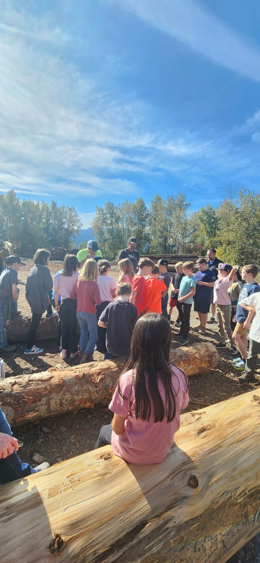 kids on a field trip to cataldo mission