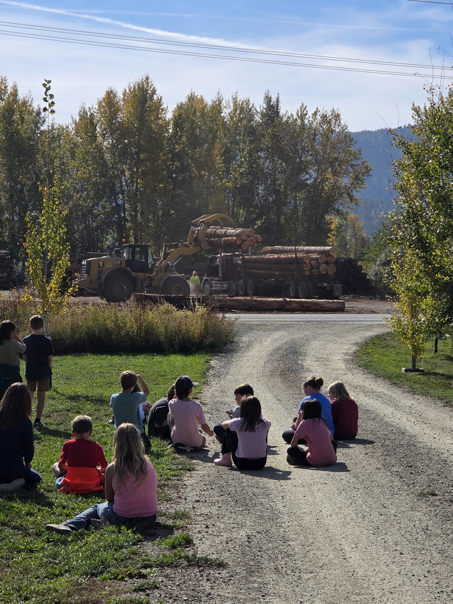 kids on a field trip to cataldo mission