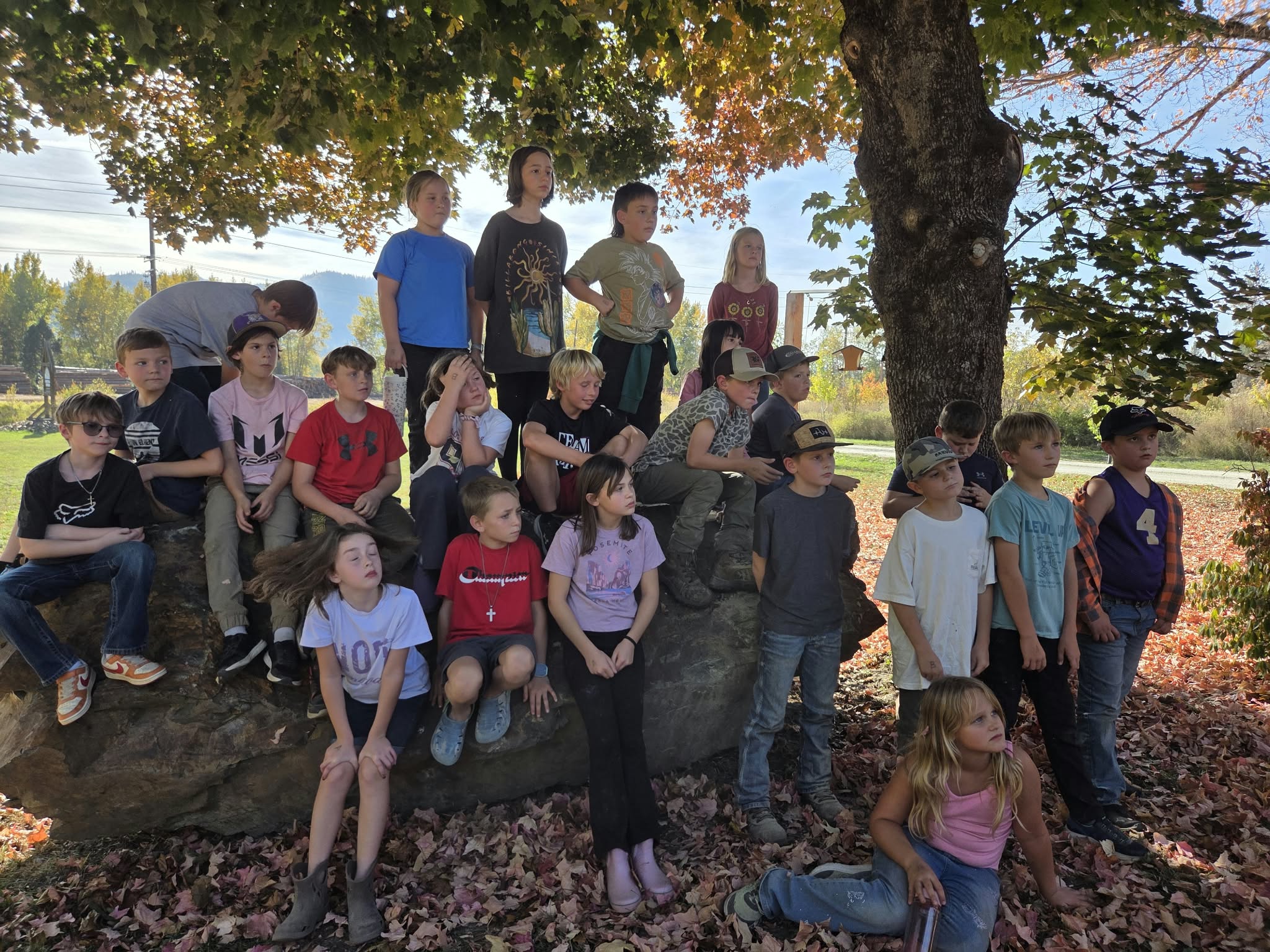 kids on a field trip to cataldo mission