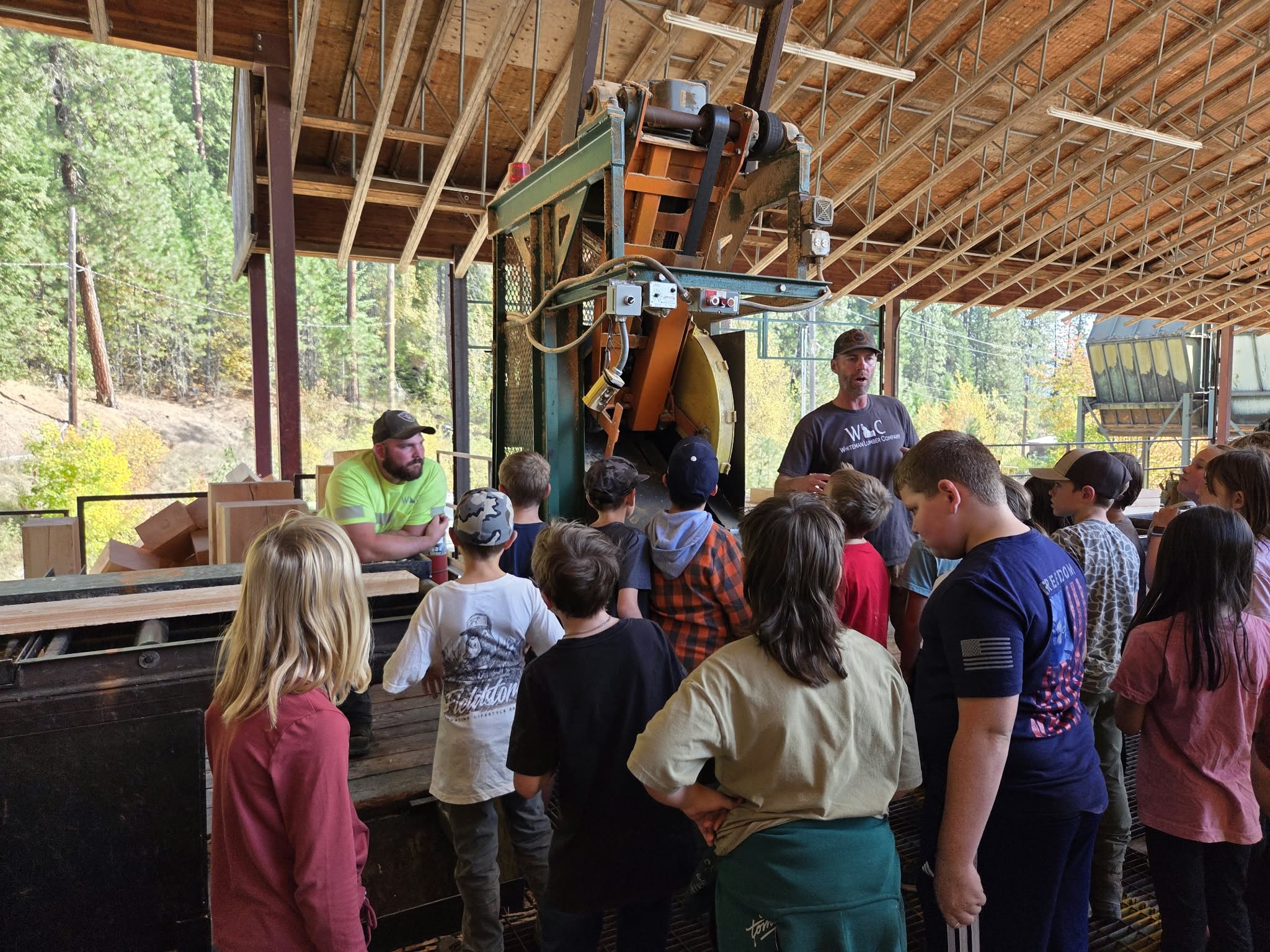 kids on a field trip to cataldo mission
