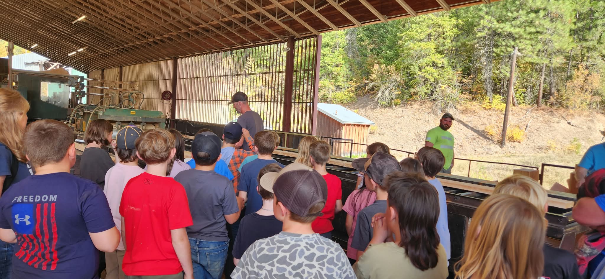 kids on a field trip to cataldo mission