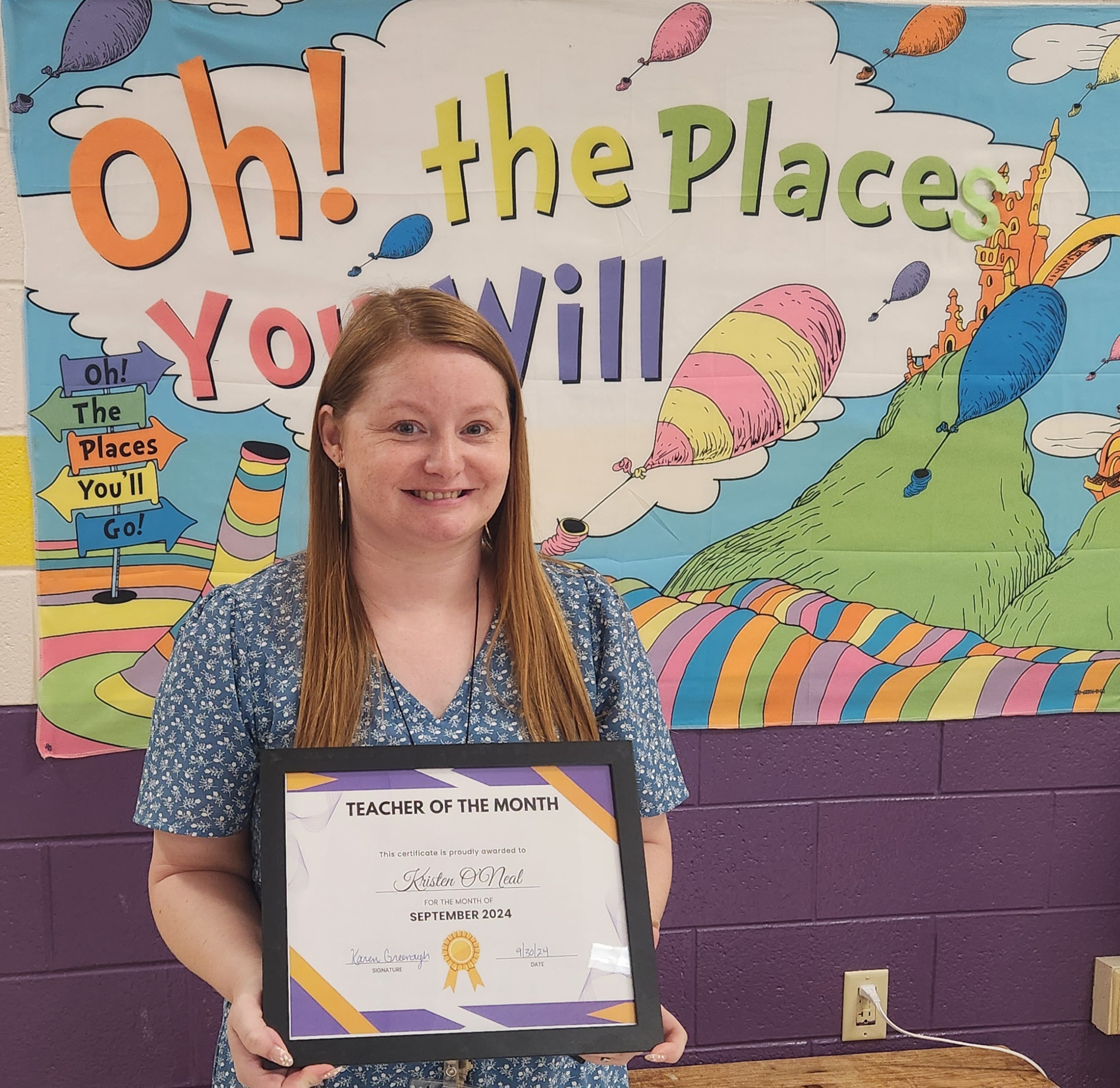 September Teacher of the Month