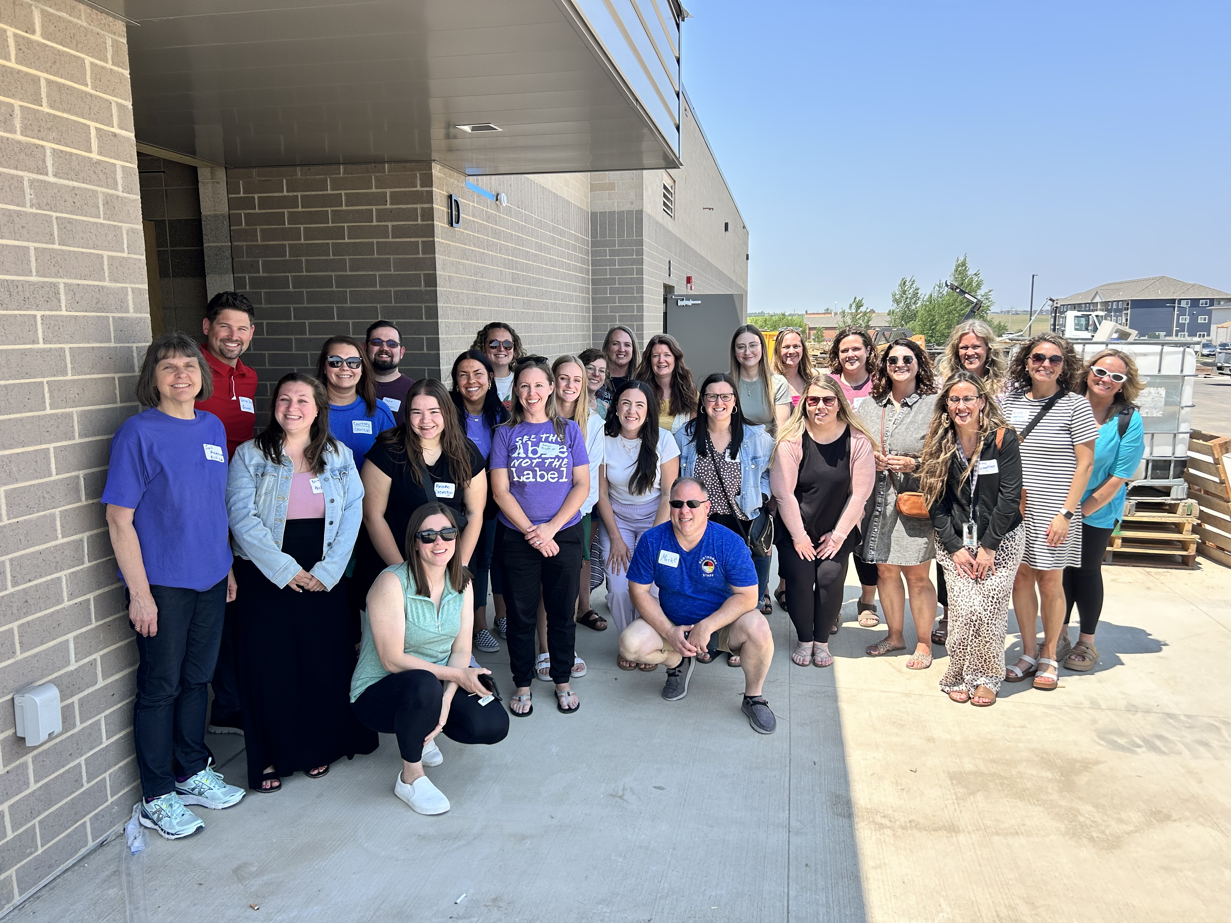 Marcella LeBeau Elementary Staff Pose for Picture