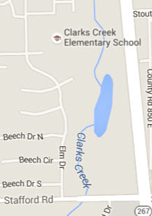 map to Clarks Creek Elementary School