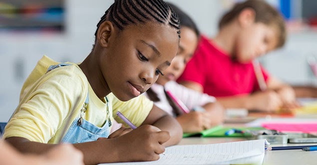Girl writing