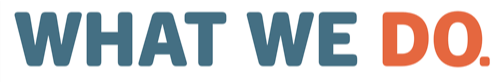 what we do banner