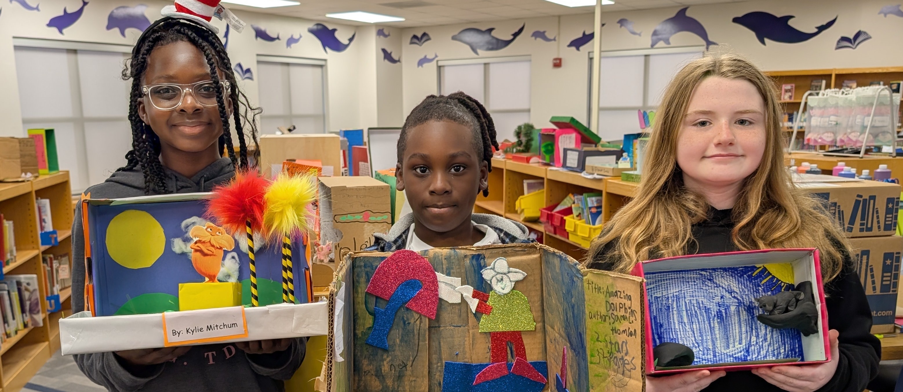 Library Project #2; diorama book report.