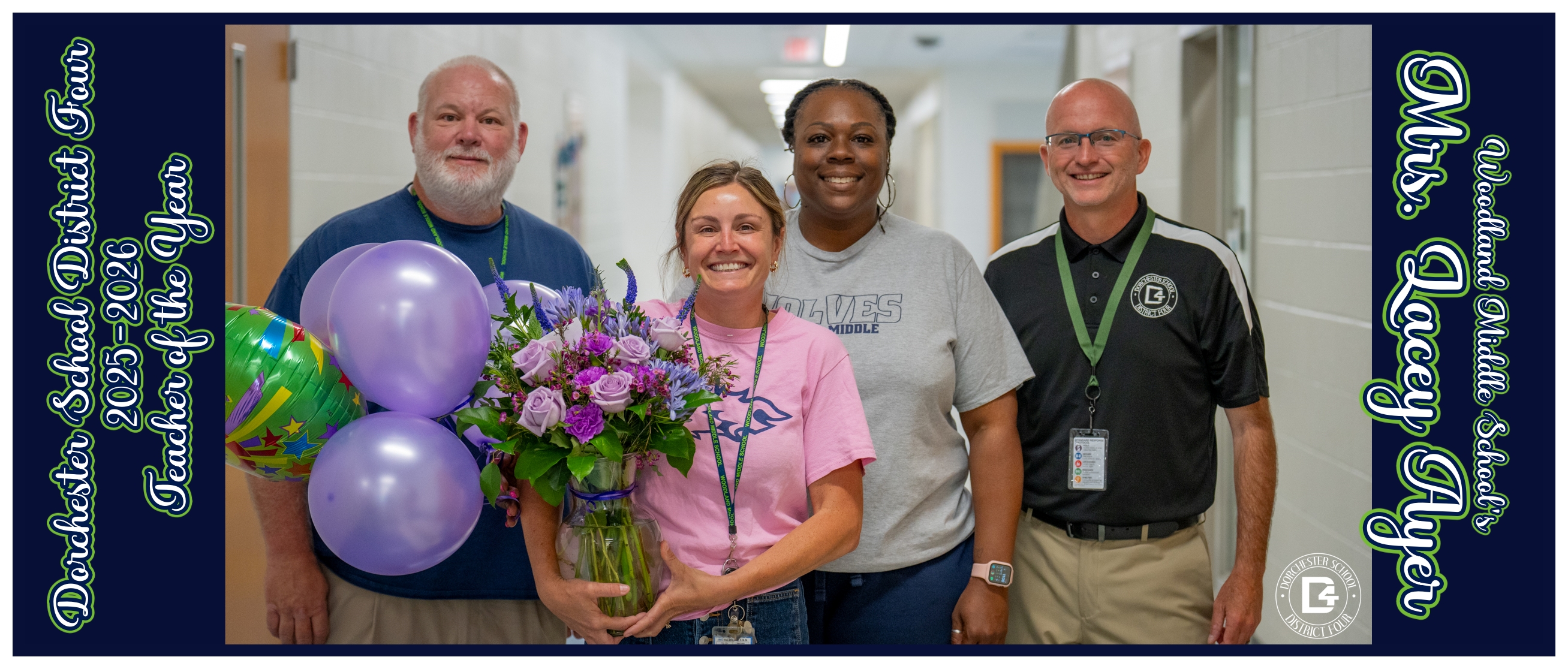 District Teacher of the Year Lacy Ayer