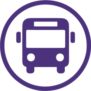 Purple safety shield with checkmark in center