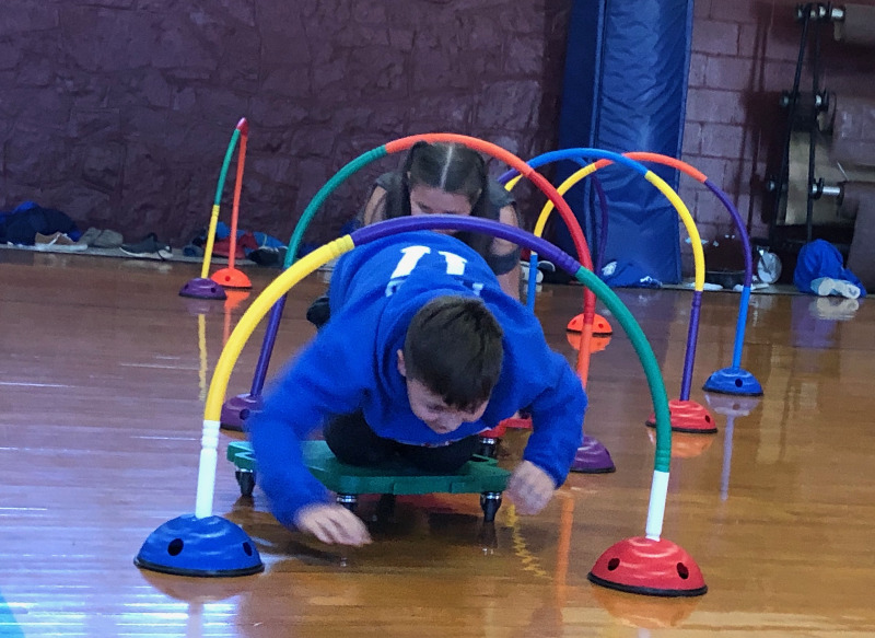 Our Tigers loved the obstacle course in PE!