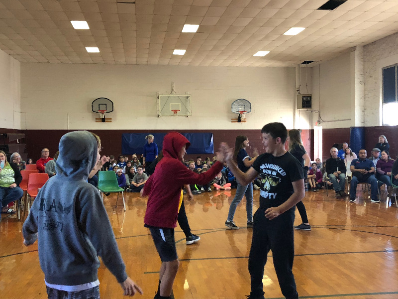 The Middle School Tigers celebrated our Terrific Tigers