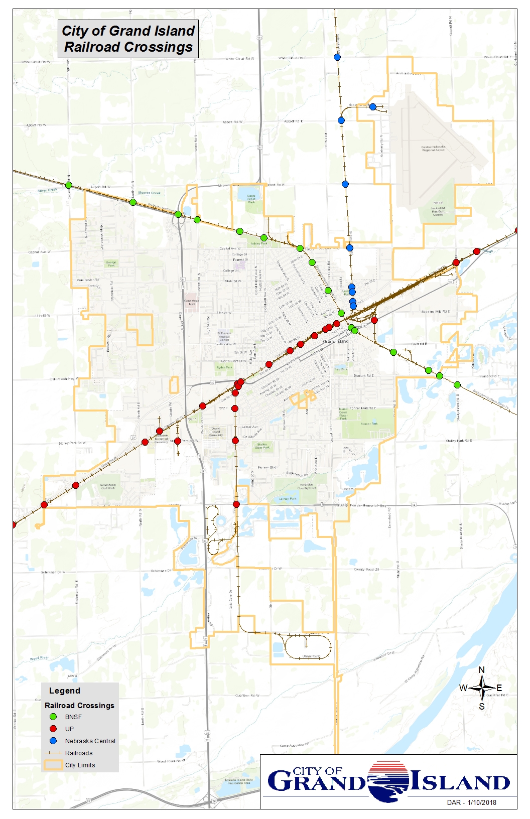 City of Grand Island Railroad Crossings