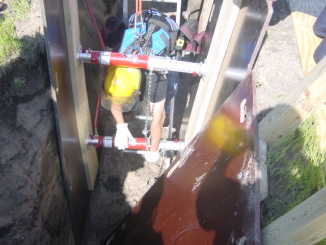 Worker at an electrical box.