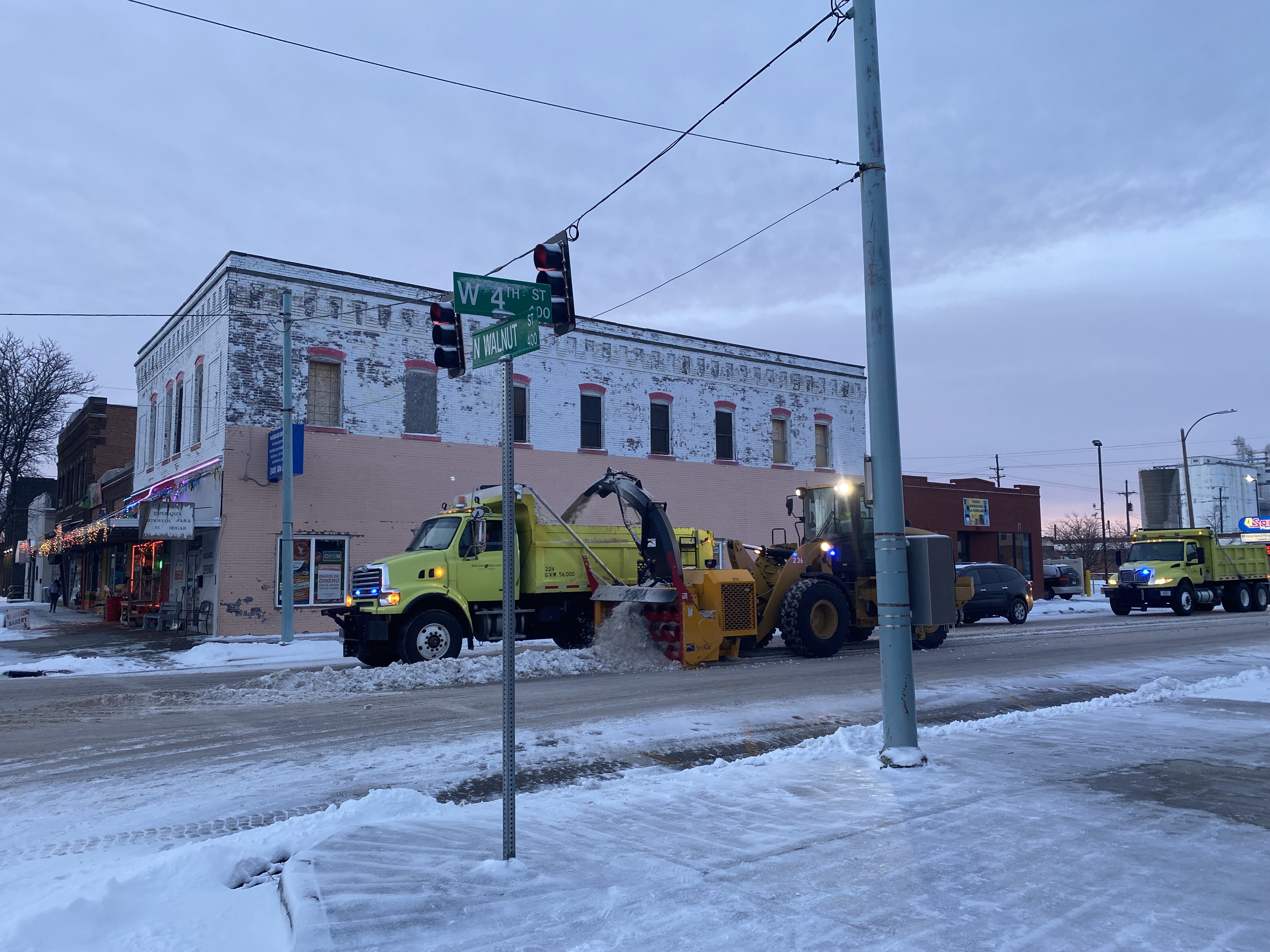 Snow Clearing on 4th Street