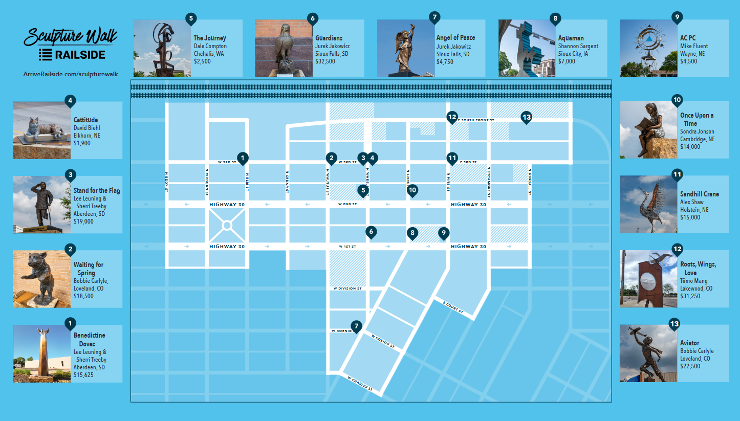 Sculpture Walk Map