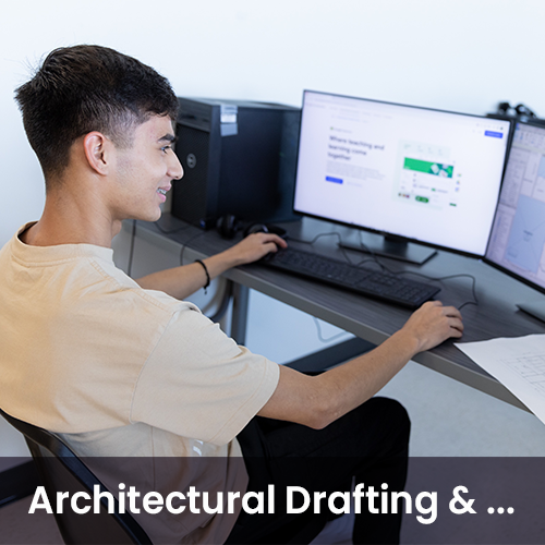 Architectural Draft student in computer