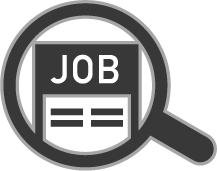 drawing of a loop seeking a job
