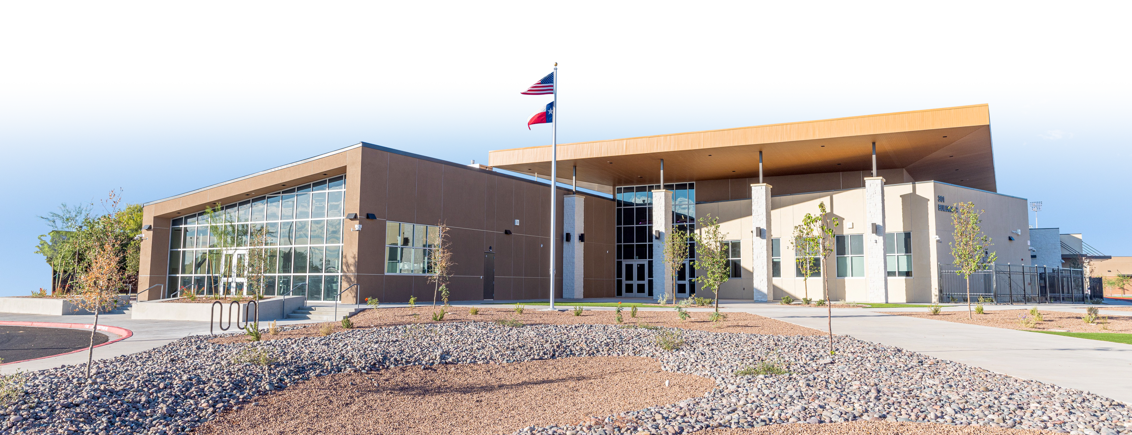 School building from the outside
