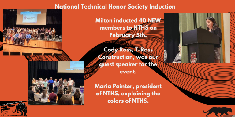 Milton inducts 40 NEW members into NTHS