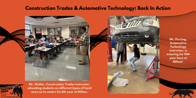 Construction Trades & Automotive Technology: Back in Action