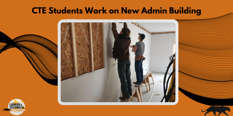 CTE Students Work on New Admin Building