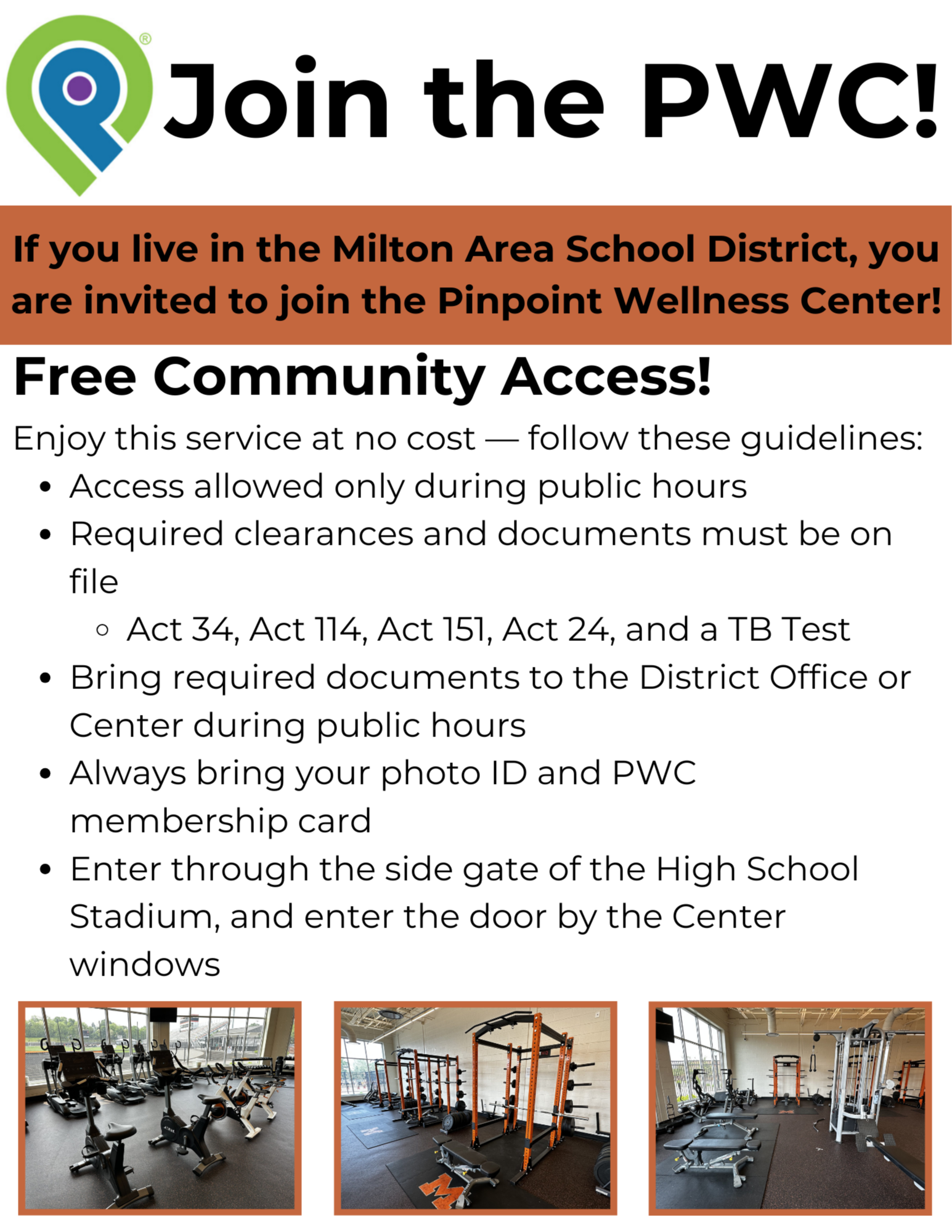 pinpoint wellness center flyer