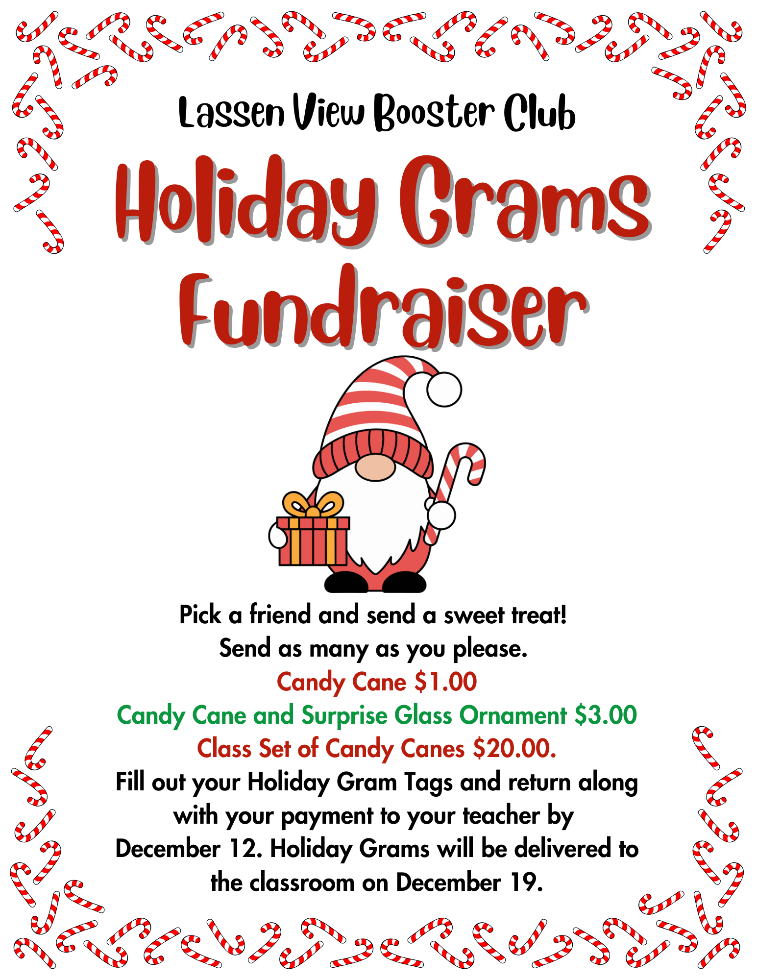 Holiday Grams Flyer