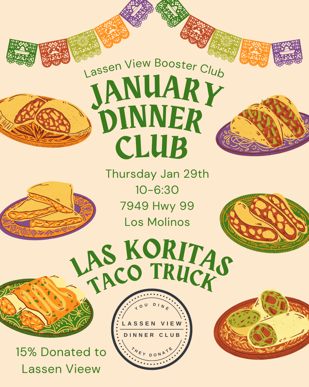 Jan Dinner Club Flyer