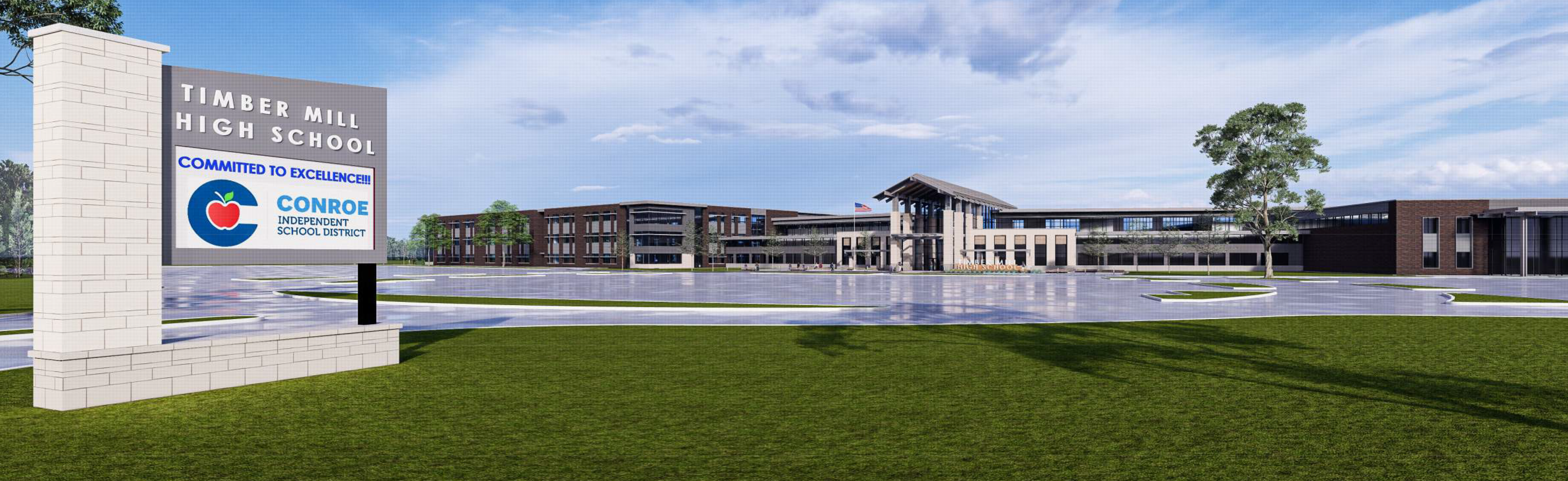 Timber Mill High School Rendering