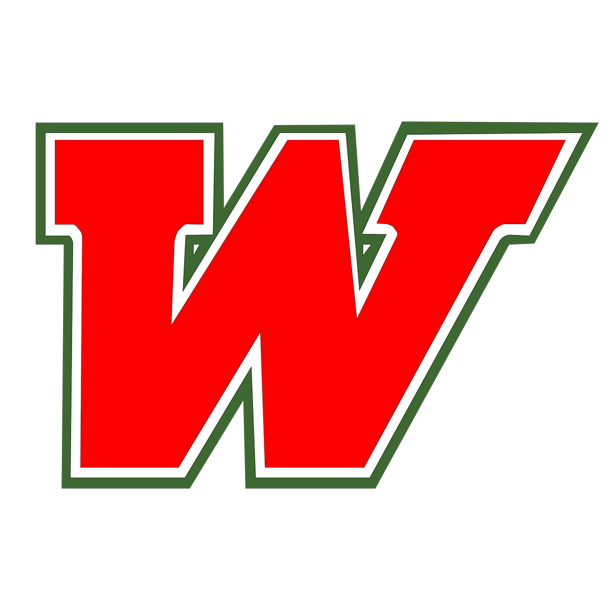 The Woodlands red W