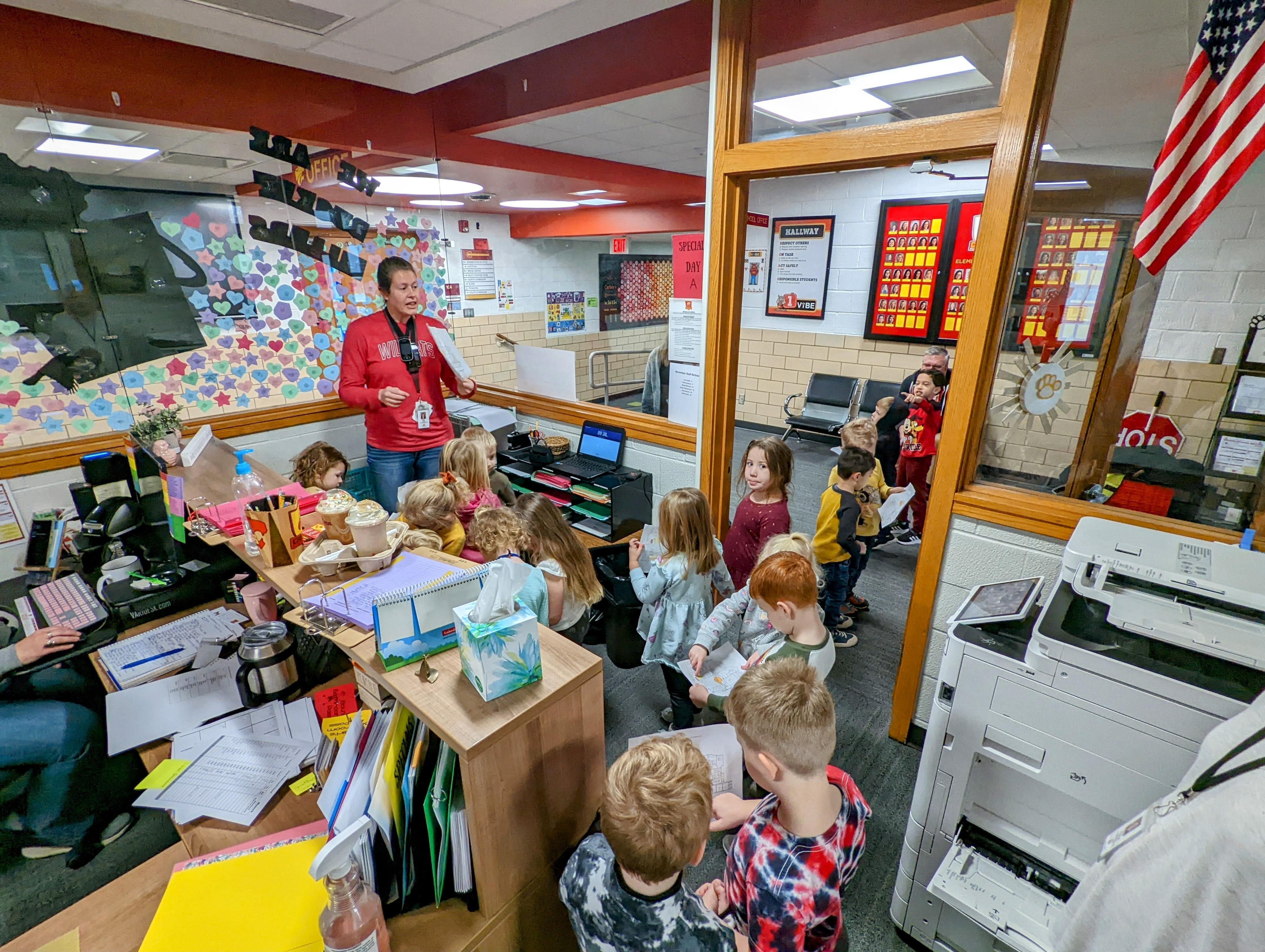 kids at school activity in classroom 
