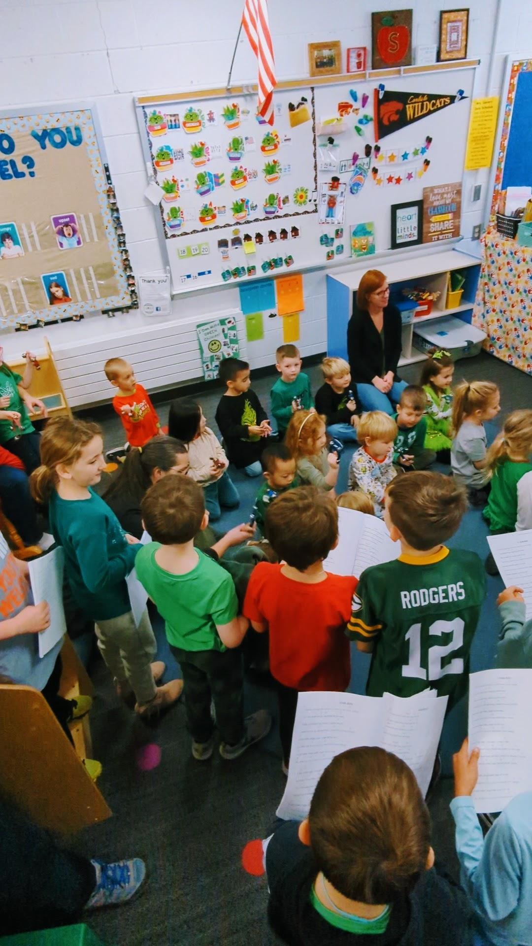 kids at school activity in classroom 