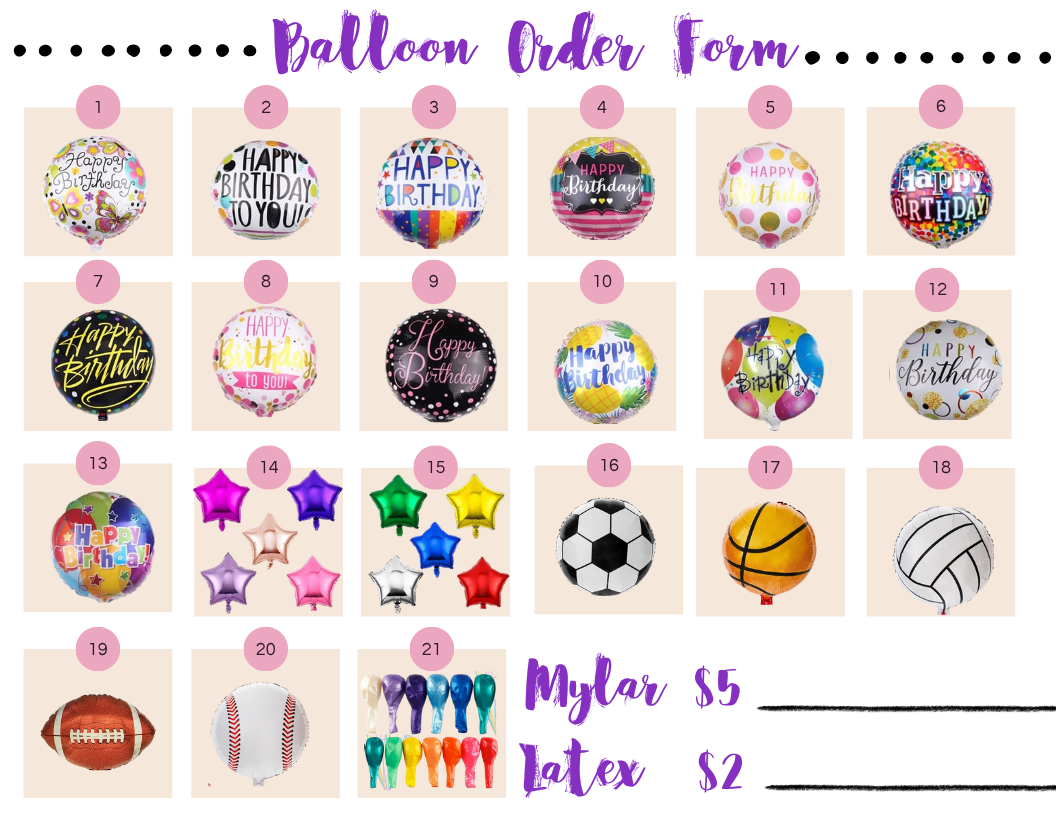balloon list