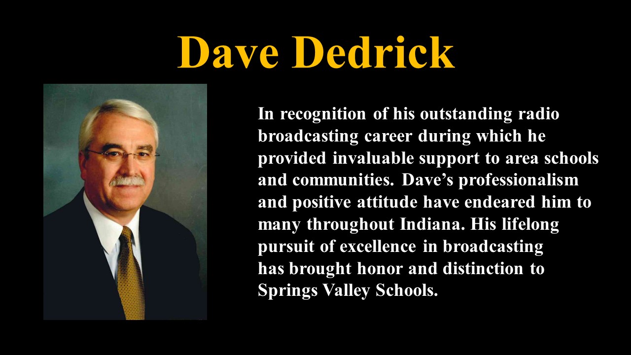 2018 Inductees   Dave Dedrick