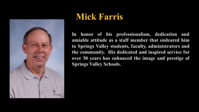 2017 Inductees  Mick Farris