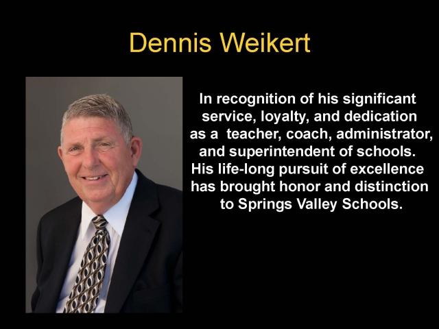 2011 Inductees  Dennis Weikert