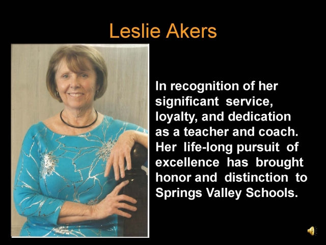 2010 Inductees  Leslie Akers